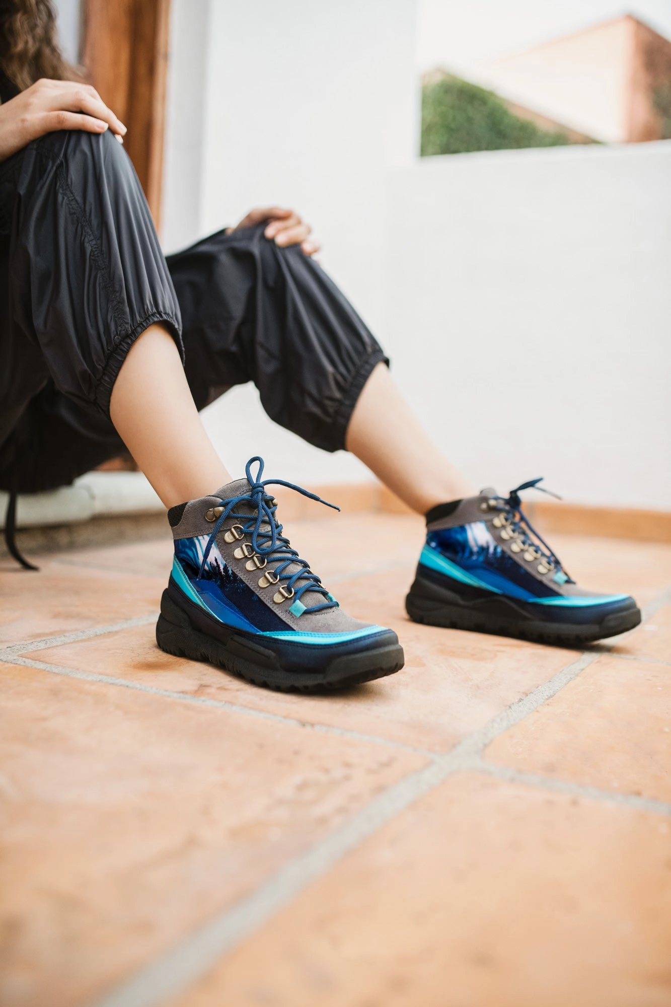 Knit Top Waterproof Adventure Journey Aurora - Vegan Trekk Boot