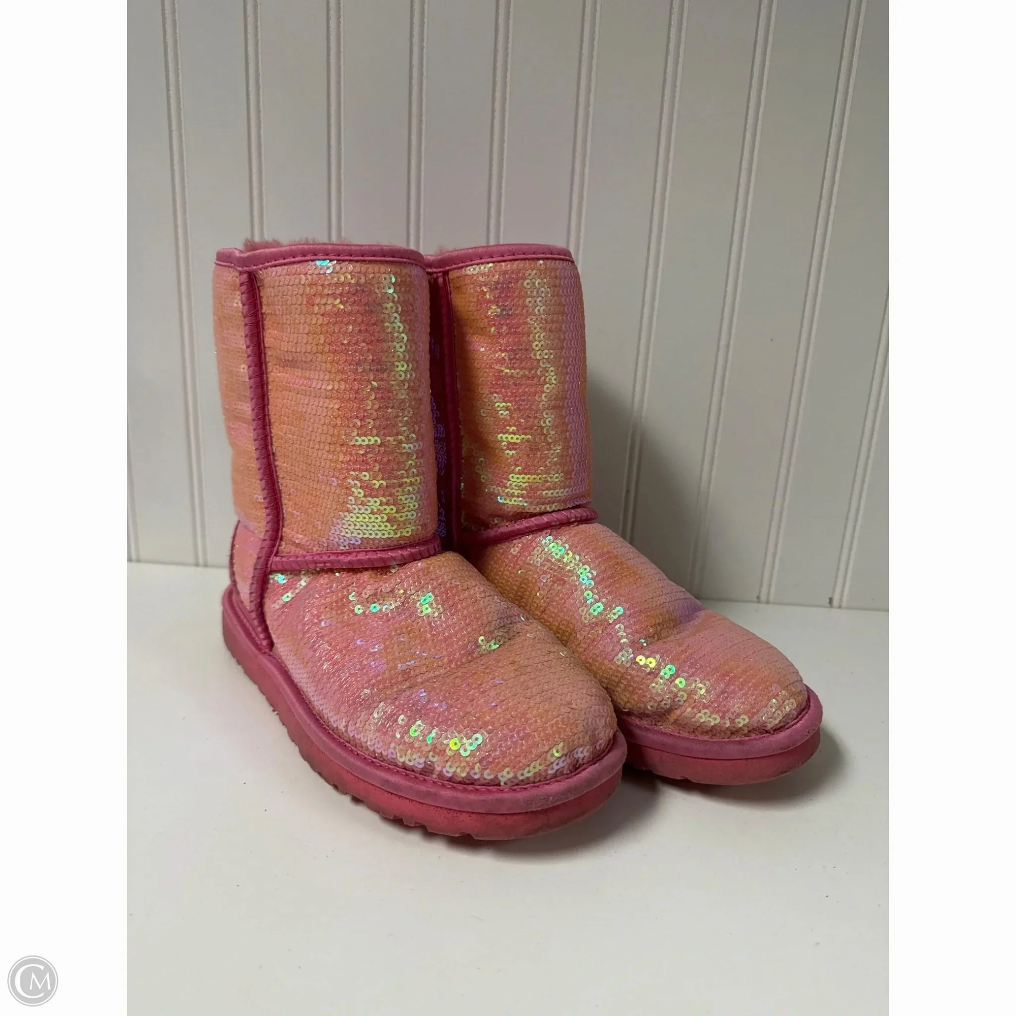 Boots Designer By Ugg In Pink, Size: 6 Neutral Glow evening run