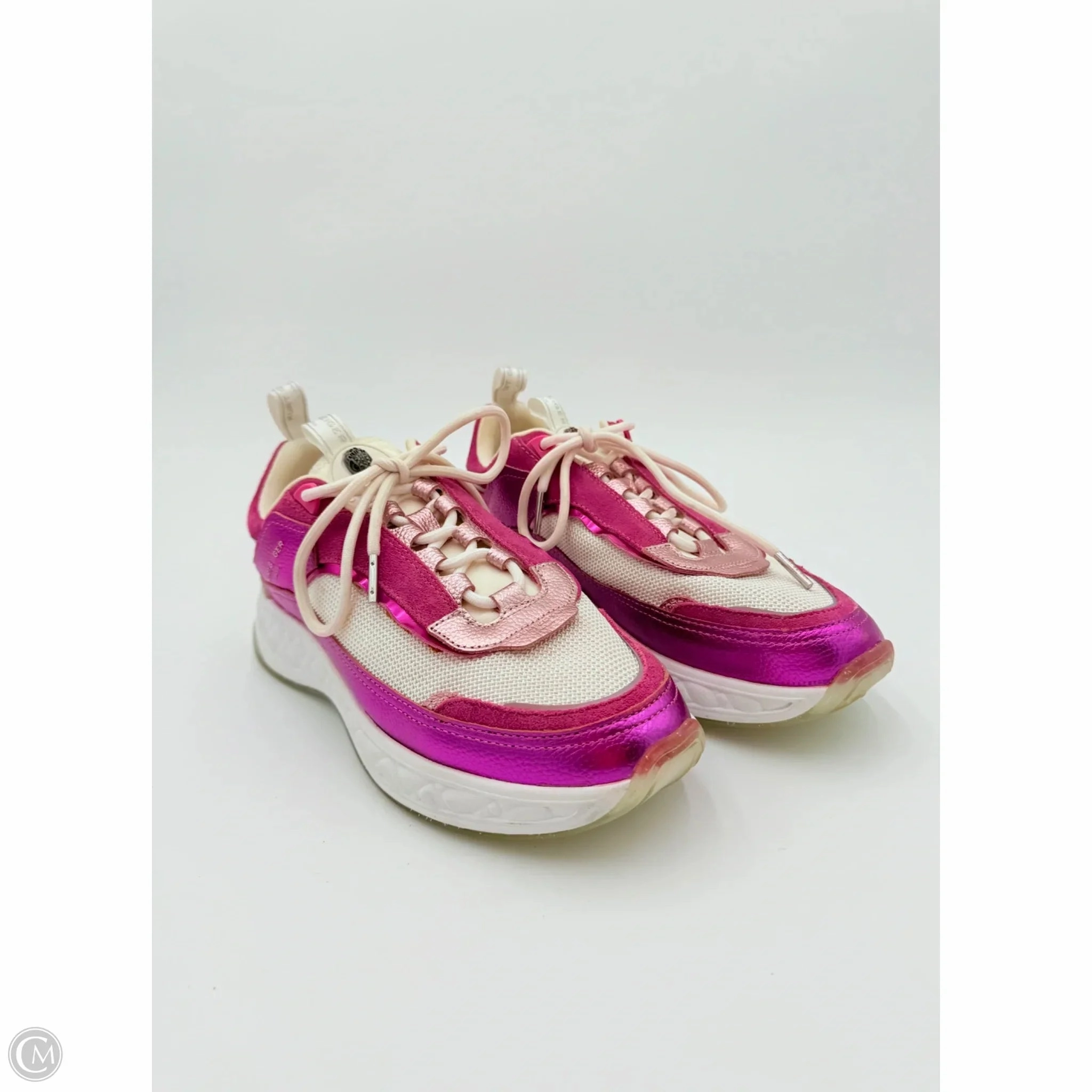 Road Long Shoes Designer By Kurt Geiger In Purple & White, Size: 9