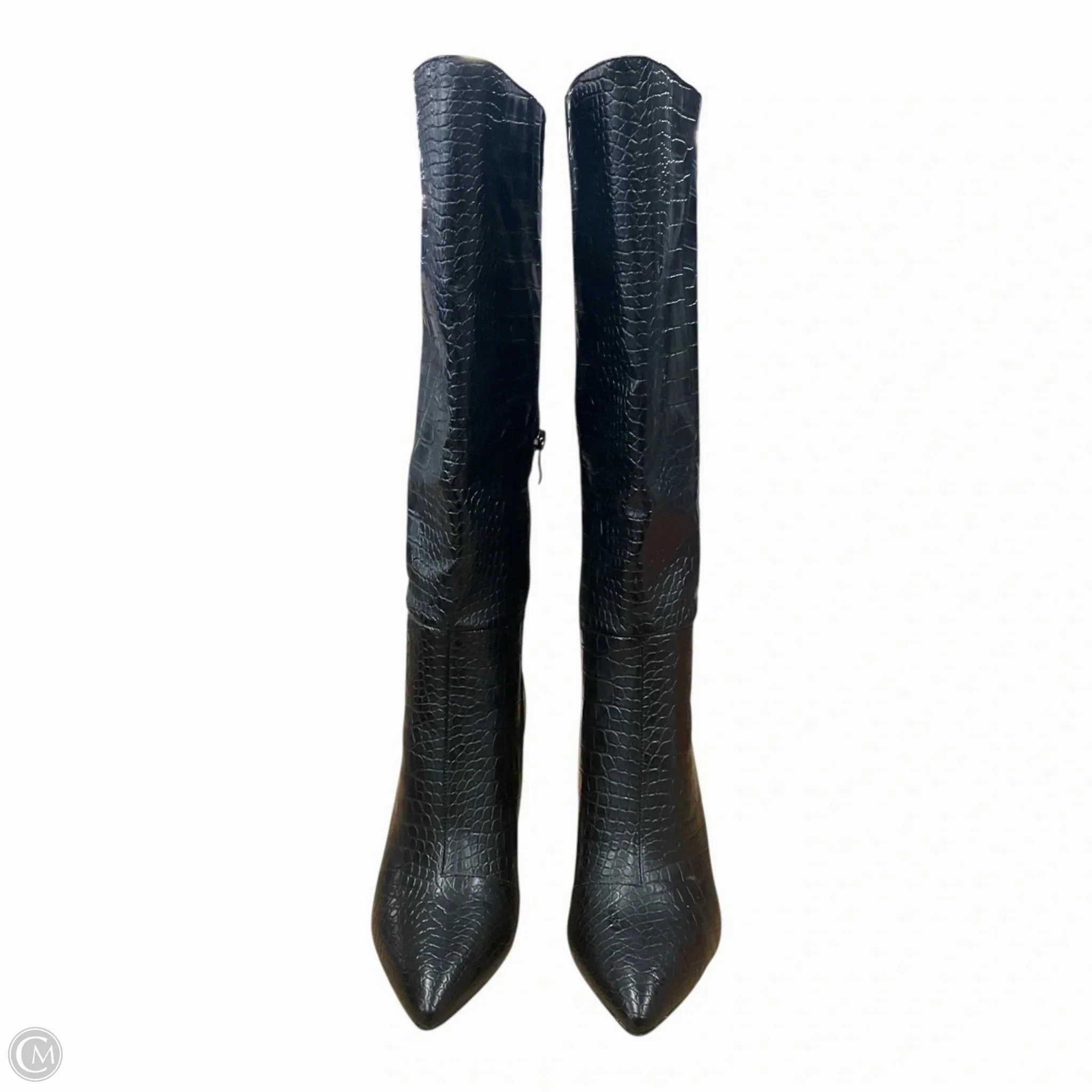 Boots Knee Heels By Clothes Mentor In Snakeskin Print, Size: 7 Feather Light Rural Traveler