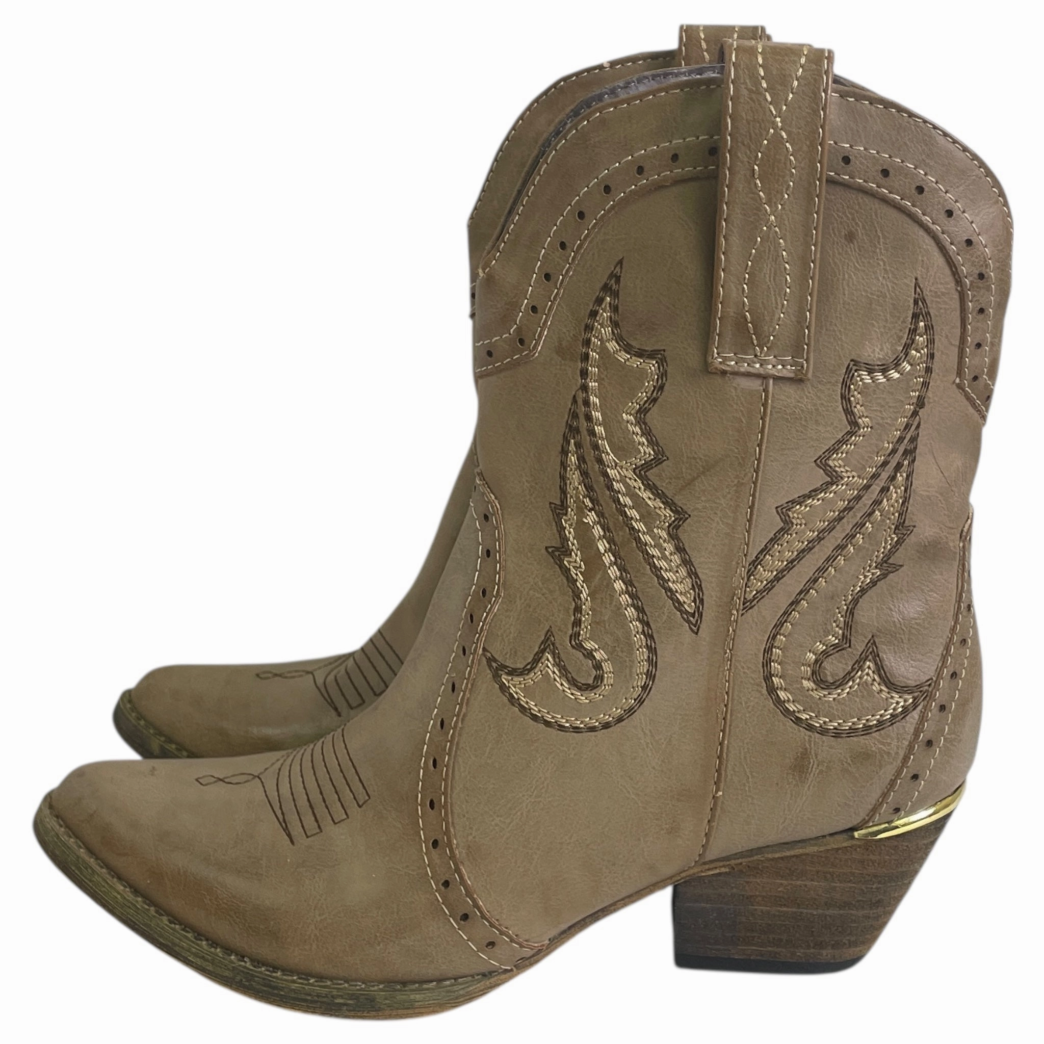 Boots Western By Very Volatile In Taupe, Size:8.5 Outdoor Tough Comfortable Upper