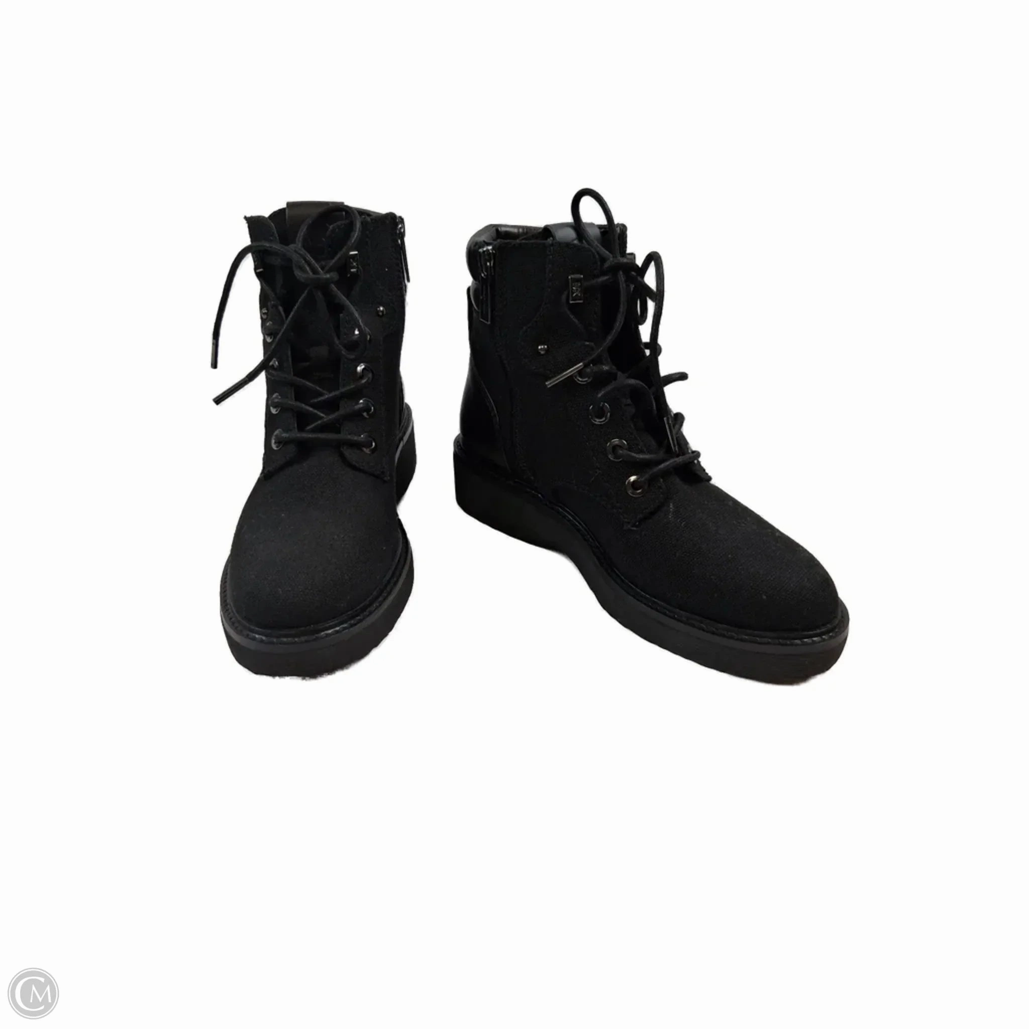 Dual Tone Boots Designer By Michael Kors In Black, Size: 6.5