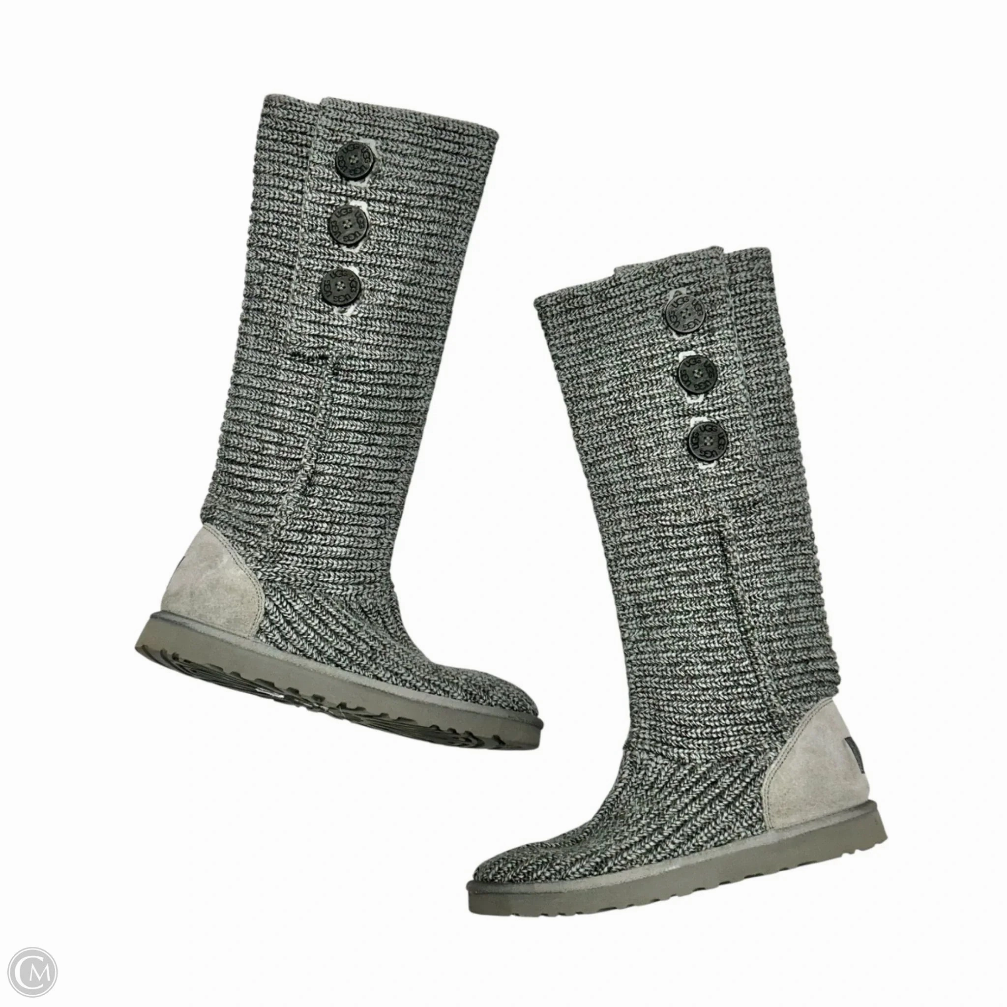 Boots Designer By Ugg In Grey, Size: 10 Ice Grip