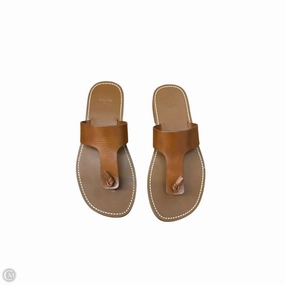 Boho Free Stable base Sandals Luxury Designer By Celine In Brown