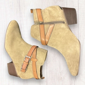 Tan Boots Designer Coach, Size 8.5 Reinforced toe box Anti Slip