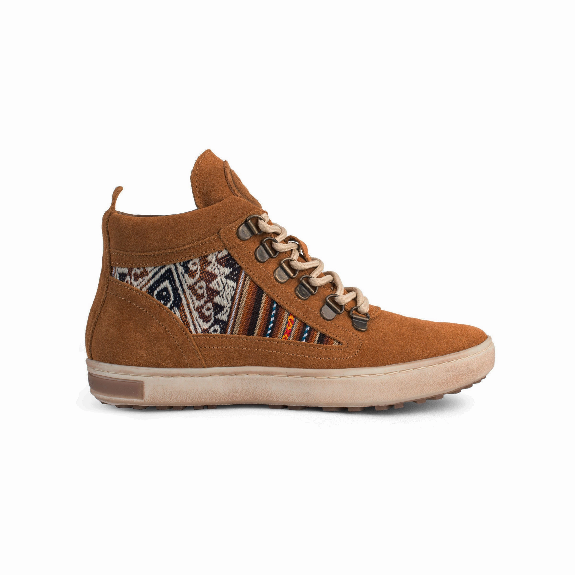 Tan Suede Camping Boot Dynamic Flex Zones Cool Weather