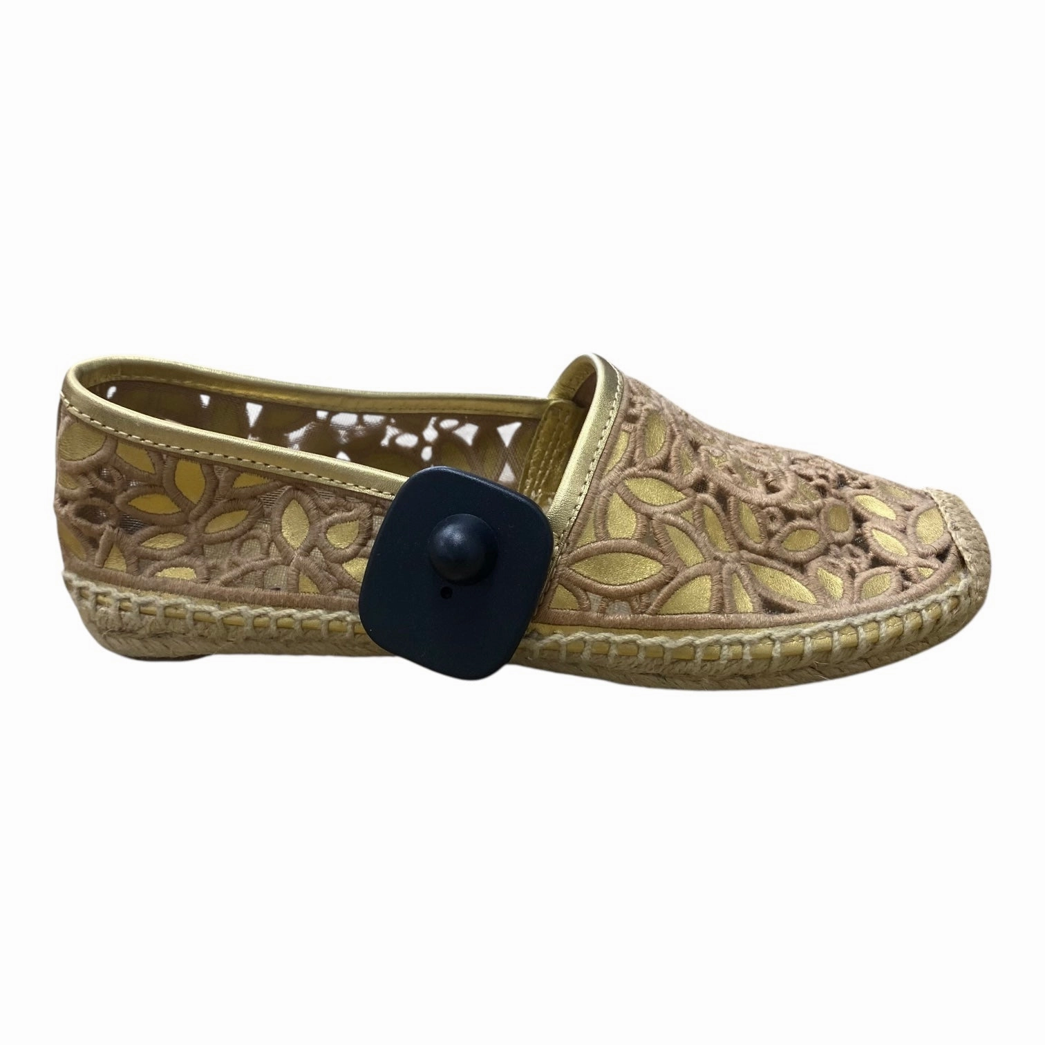 Shoes Designer By Tory Burch In Gold & Tan, Size:7 Urban Sleek Hero Walk