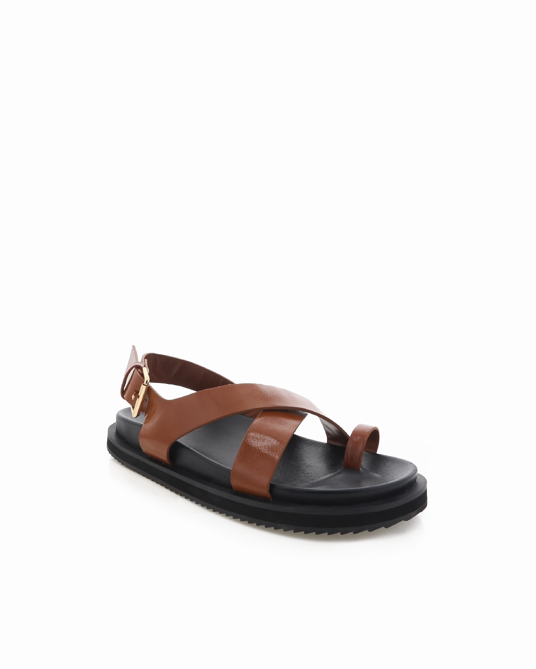 TENNIE - TAN-BLACK Chic Sole Elastic Fit