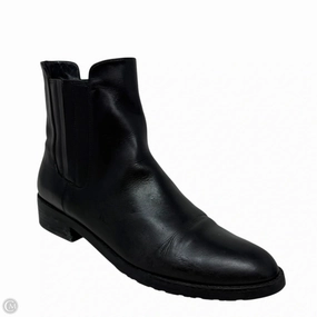 Basilico Leather Chelsea Booties Designer By Stuart Weitzman In Black, Size: 7.5 Video Look