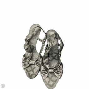 Quick Dash Harbor Mood Sandals Designer By Coach In Black, Size: 9.5