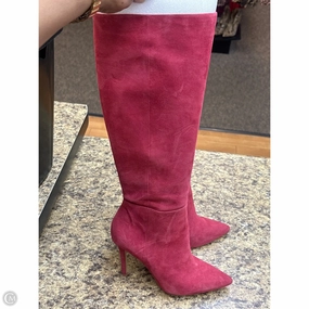 Boots Knee Heels By Aldo In Red, Size: 8.5 Protective Design