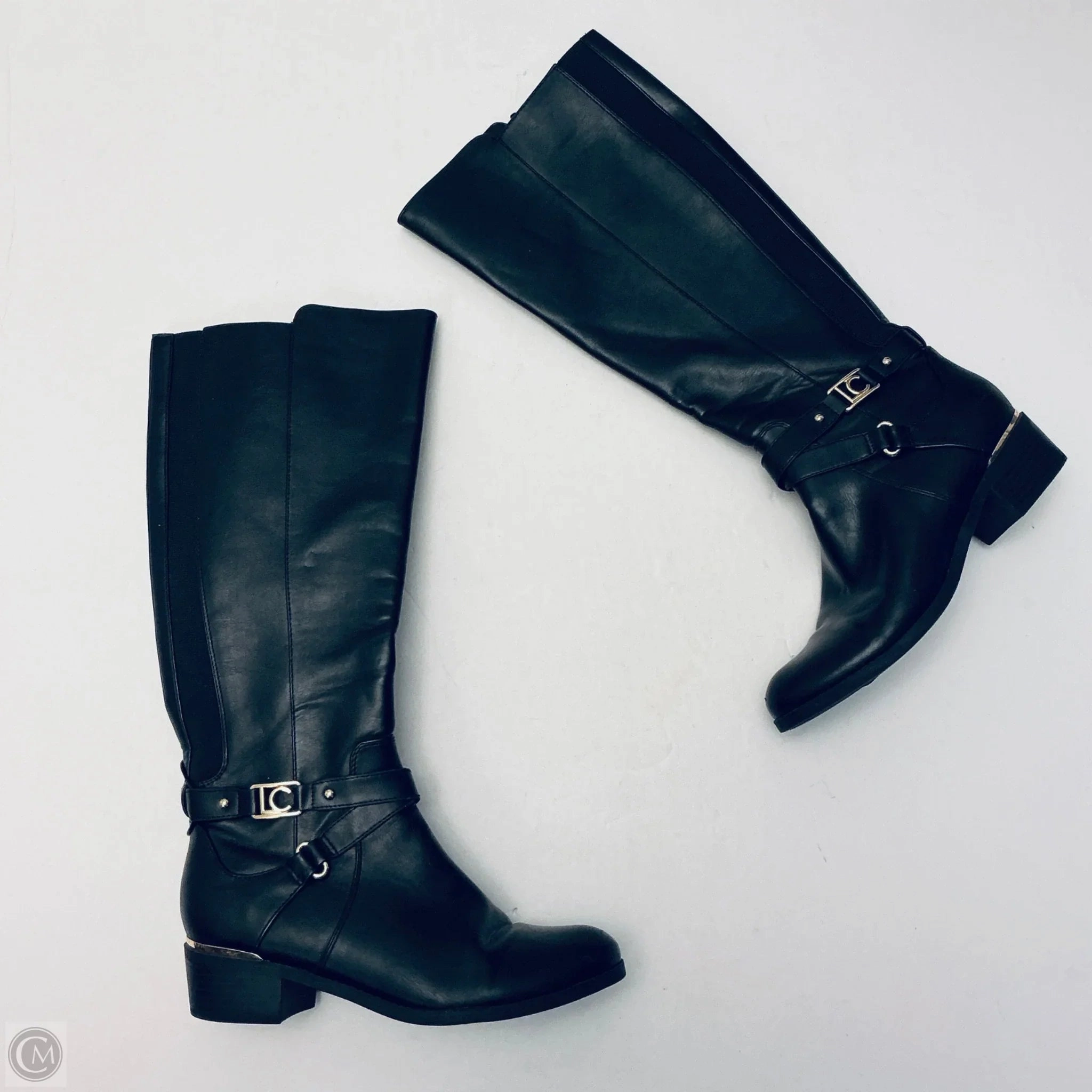 work use Boots Knee Flats By Liz Claiborne In Black, Size: 6.5