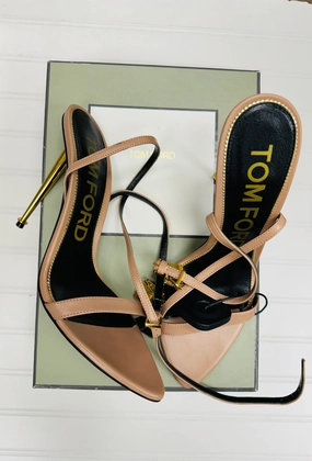 Sandals Luxury Designer By Tom Ford In Pink, Size: 9.5 Slip Resistant Traction Show Stage