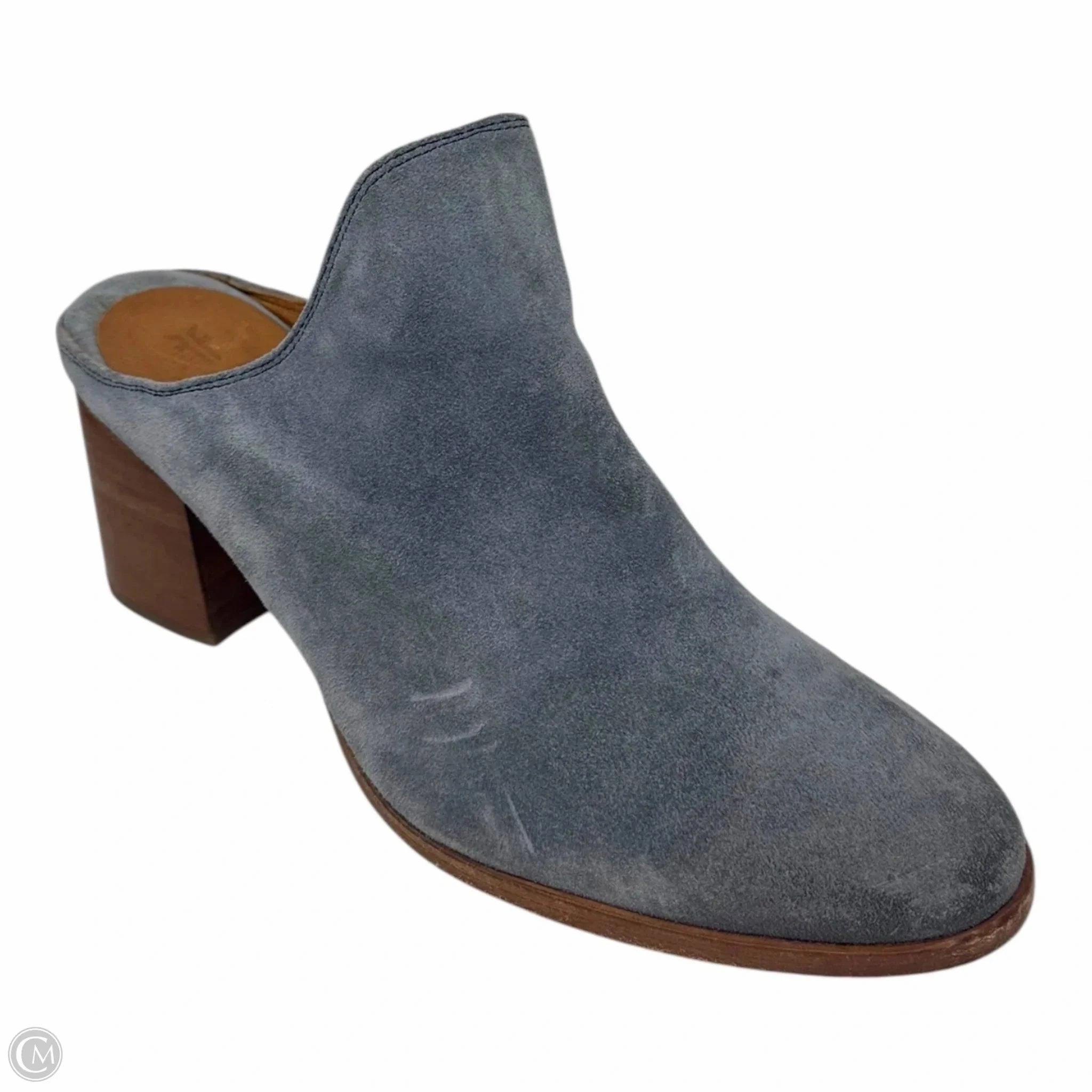 Date night Naomi Mule Shoes Designer By Frye In Blue, Size: 11