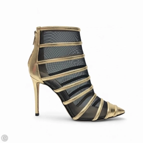 Shoes Luxury Designer By Jimmy Choo In Gold, Size: 6.5 Shock Guard