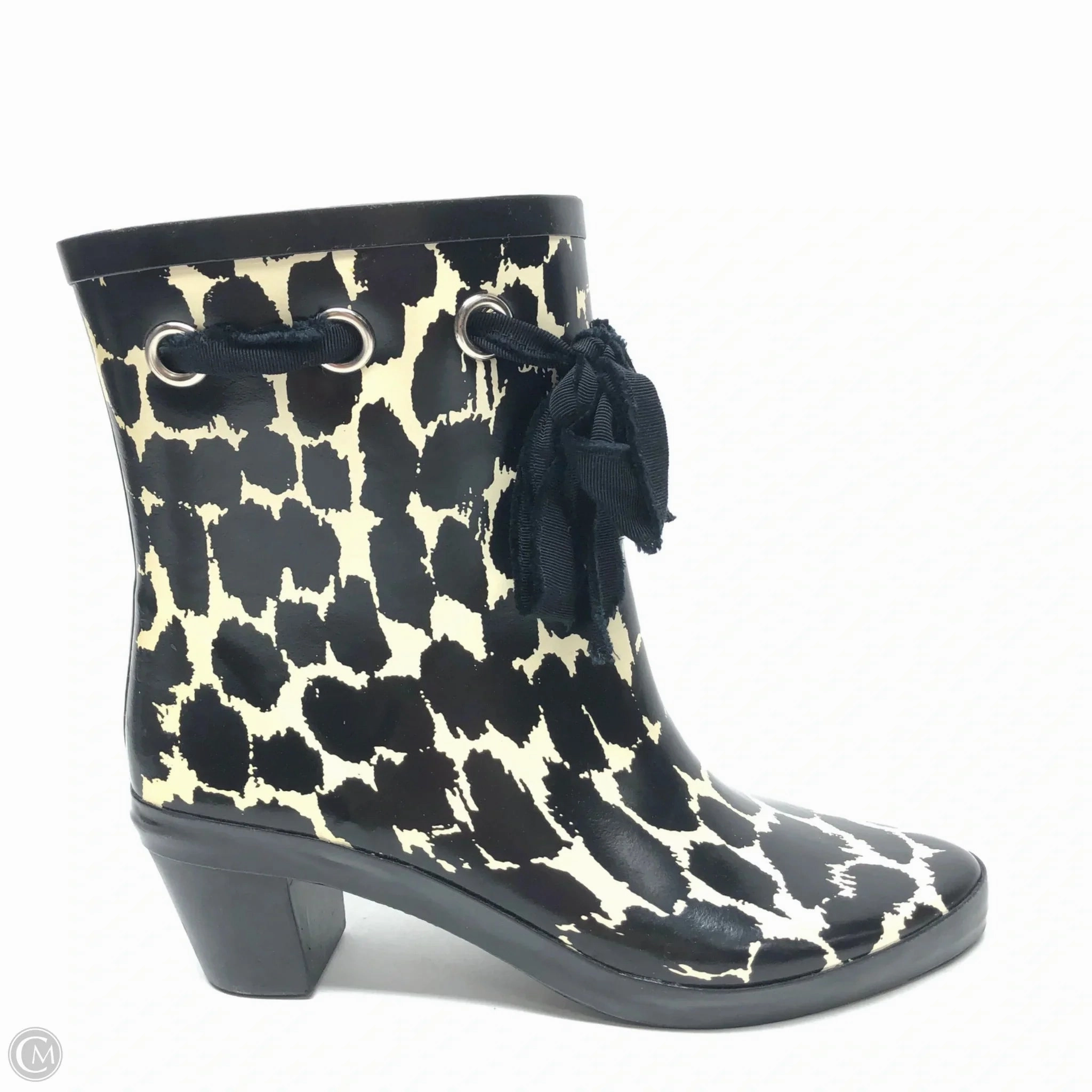 Cushioned Base Work Commute Trail Ease Boots Designer By Kate Spade In Black & Cream, Size: 8