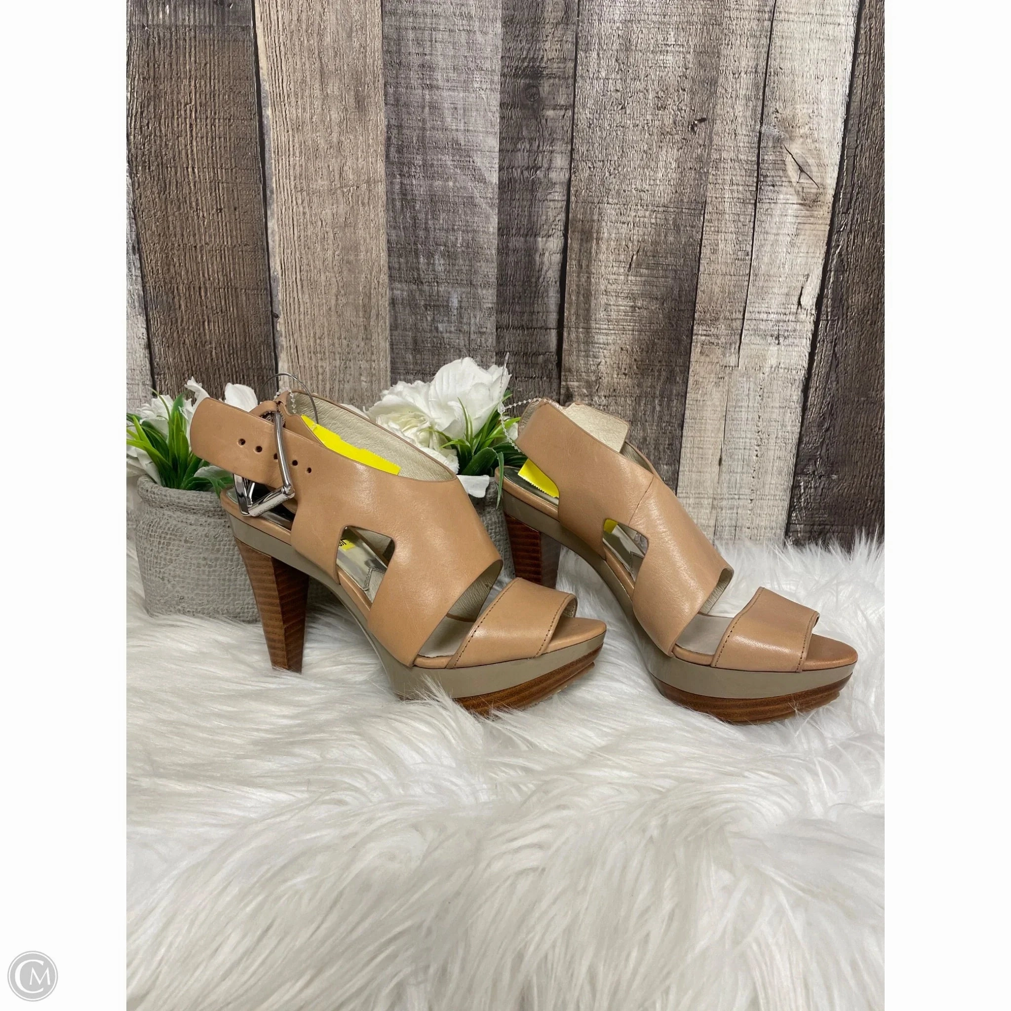 Wardrobe Base Sandals Designer By Michael Kors In Tan, Size: 6