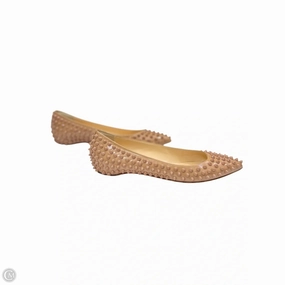 Shoes Luxury Designer By Christian Louboutin In Tan, Size: 7.5 Matte Base Posture Aligning Footbed