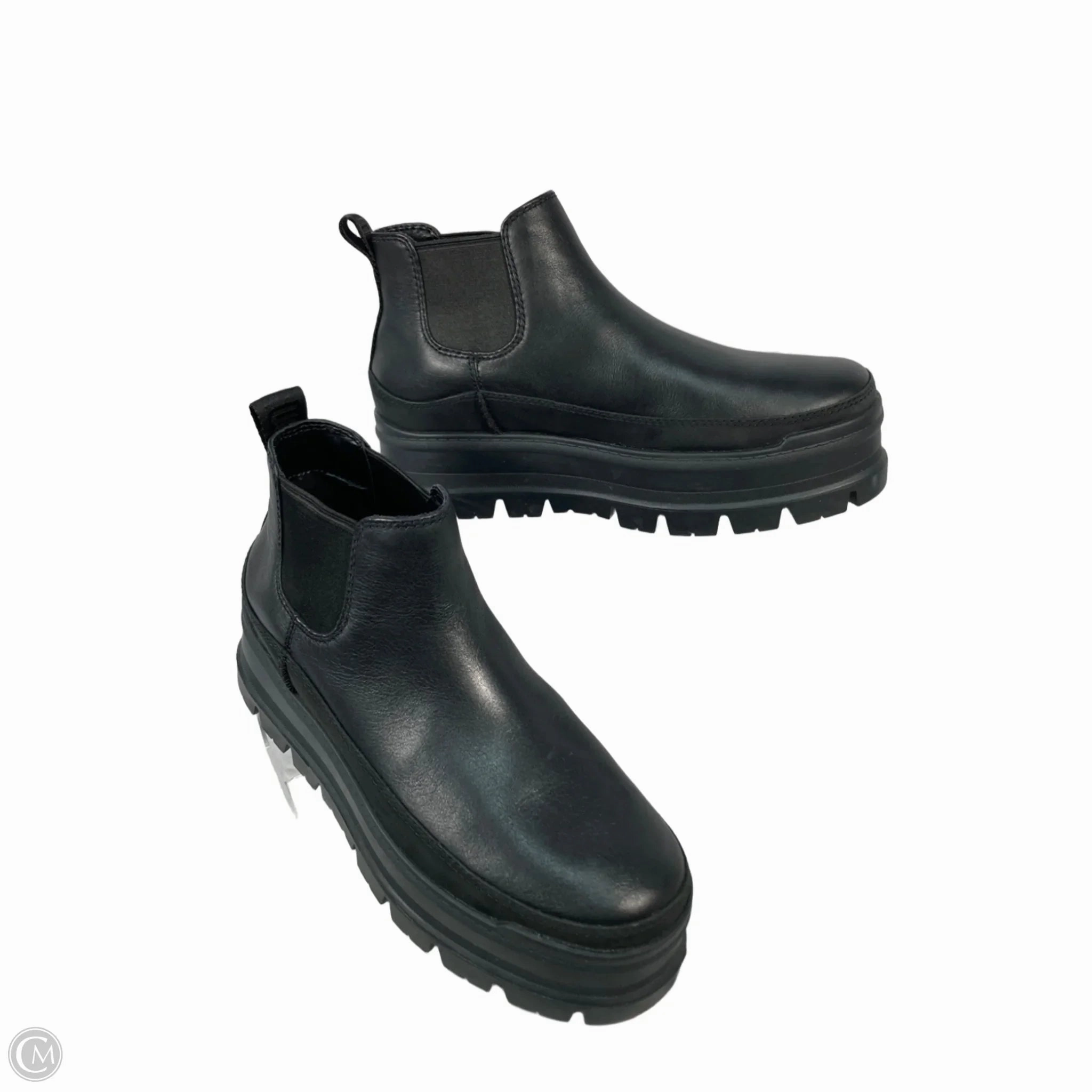 Boots Designer By Ugg In Black, Size: 9 Comfort Wedge Dust Free