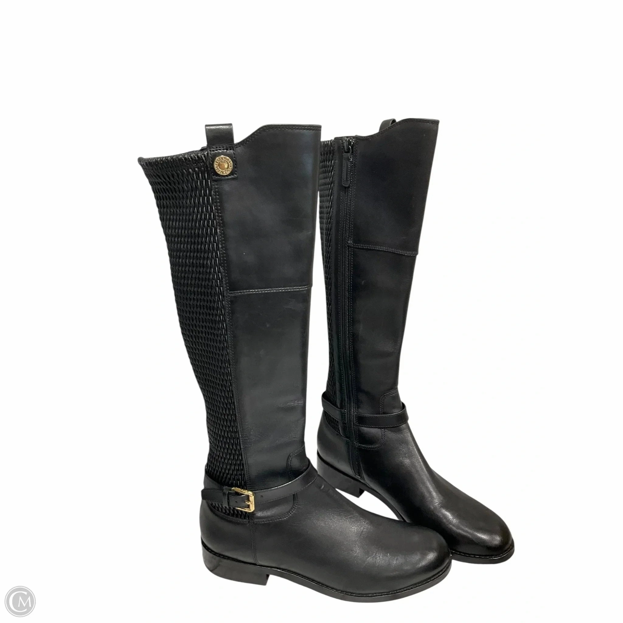 Neutral Colors Seamless Comfort Rural Traveler Boots Knee Heels By Cole-haan In Black, Size: 8