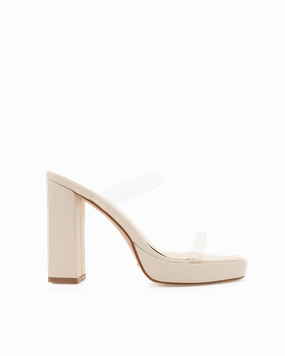 Korean Glow Chic Heels TAMIRA - BONE-CLEAR
