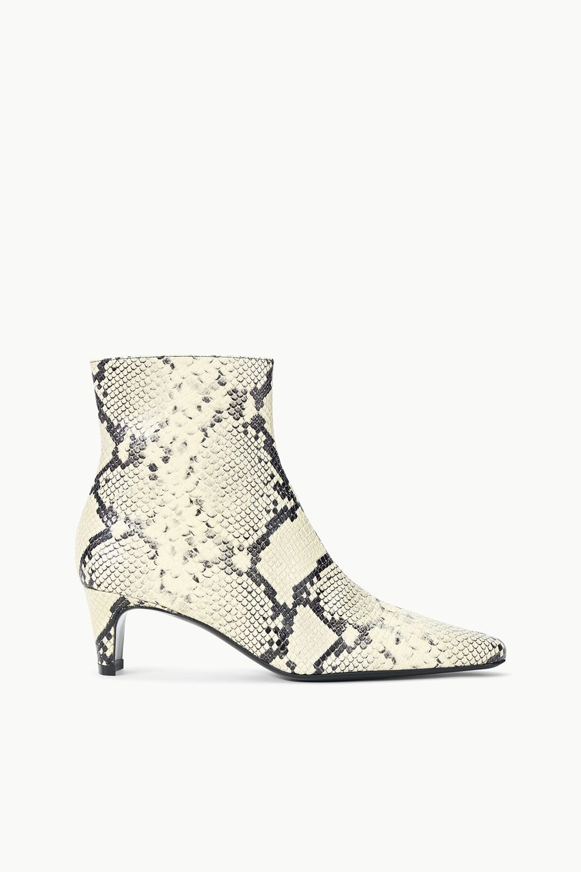 WALLY ANKLE BOOT | WHITE SNAKE Dust Guard
