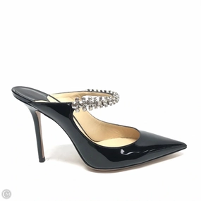 Shoes Luxury Designer By Jimmy Choo In Black, Size: 7.5 Recycled Rubber Composite Gloss Mood