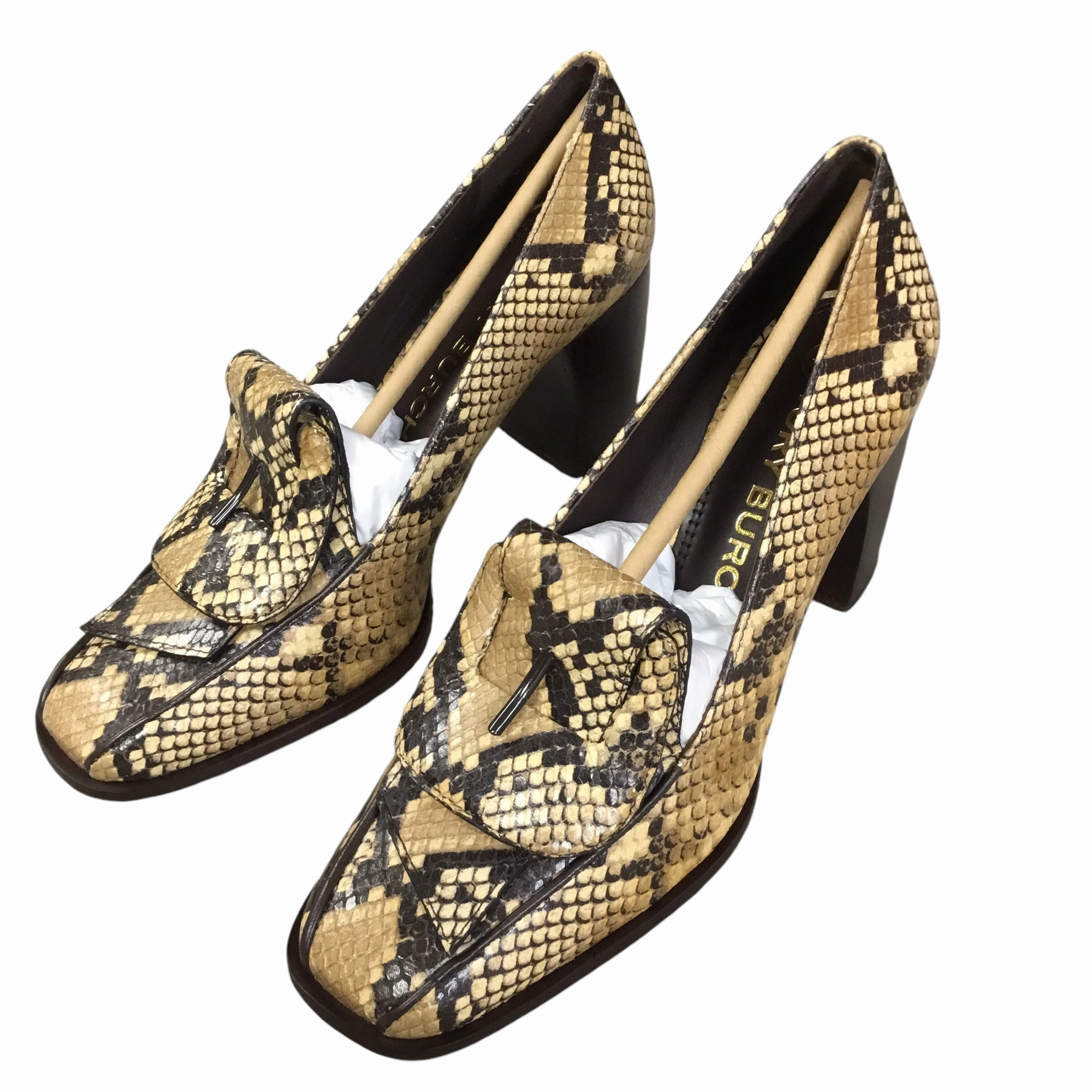 Wind Safe Shoes Designer By Tory Burch In Snakeskin Print, Size: 8.5
