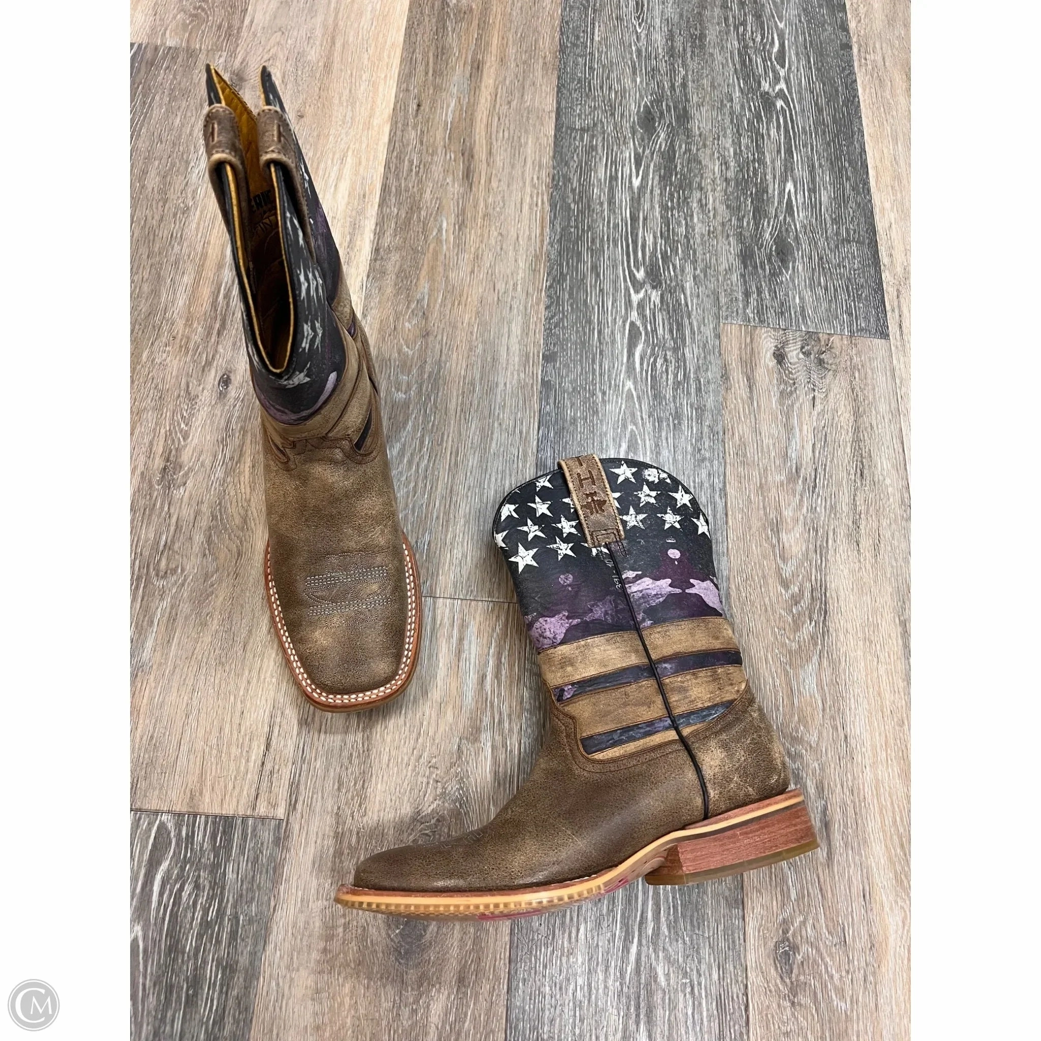 Comfortable fit Anti Odor Morning Walk Boots Western By Tin Haul In Tan, Size: 9