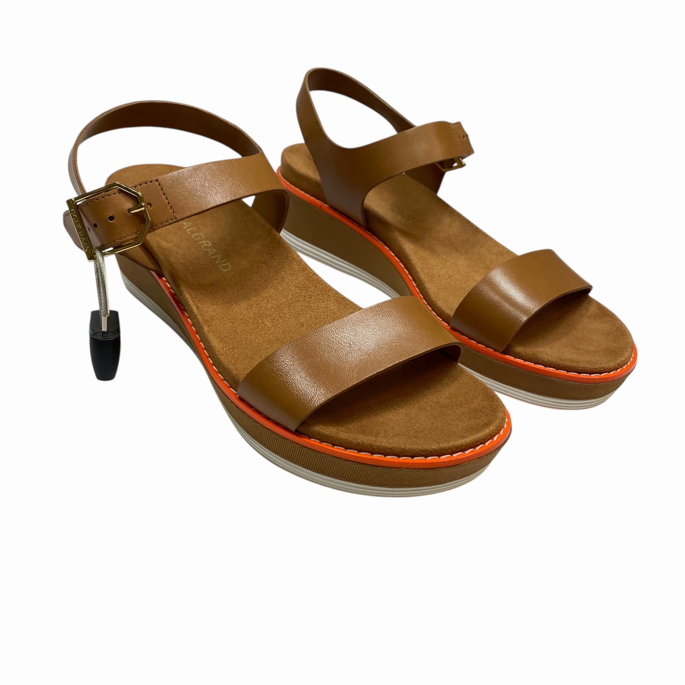 Sandals Designer By Cole-Haan In Brown, Size:8.5 Fast Run
