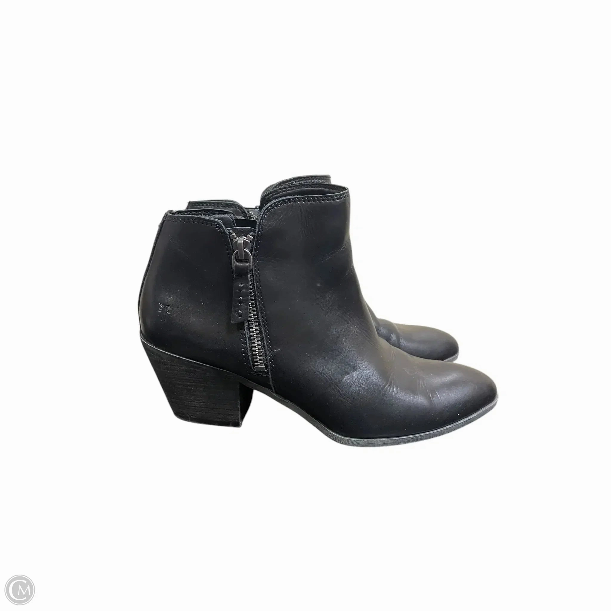 Boots Designer By Frye In Black, Size: 9 Shock Diffusing Plate Island Vibe