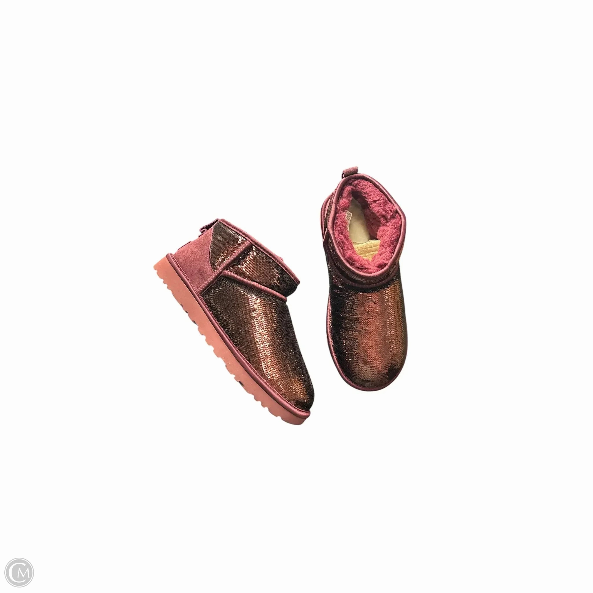 Boots Designer By Ugg In Maroon, Size: 10 Sky View Balance Fit