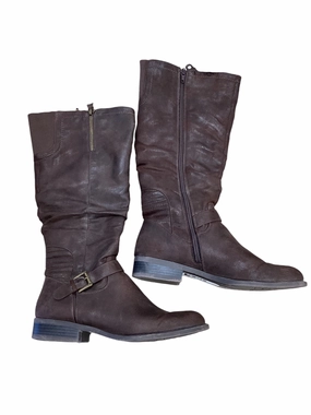 Boots Knee Flats By White Mountain In Brown, Size: 7 Daily Ready