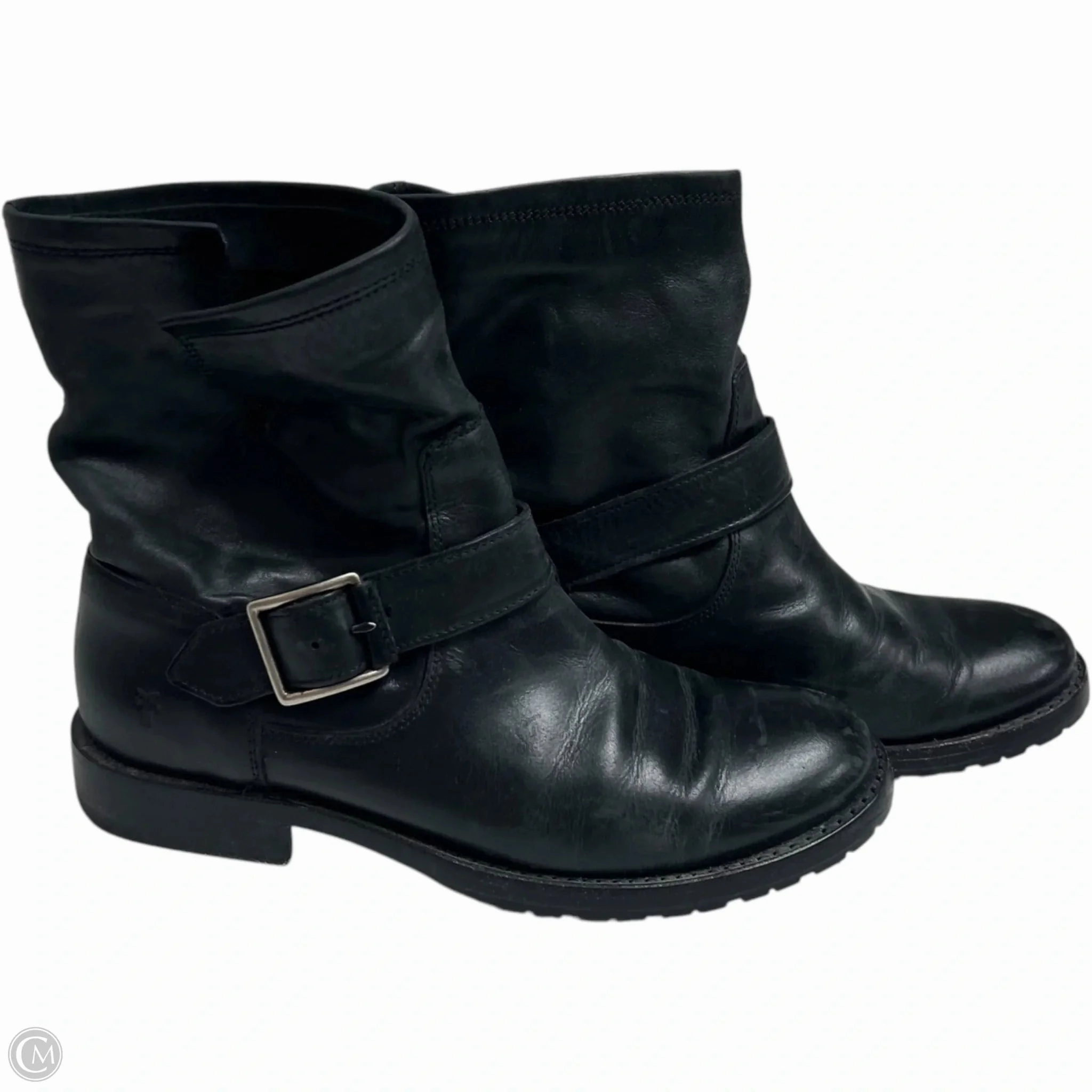 Pond Walk Boots Designer By Frye In Black, Size: 7