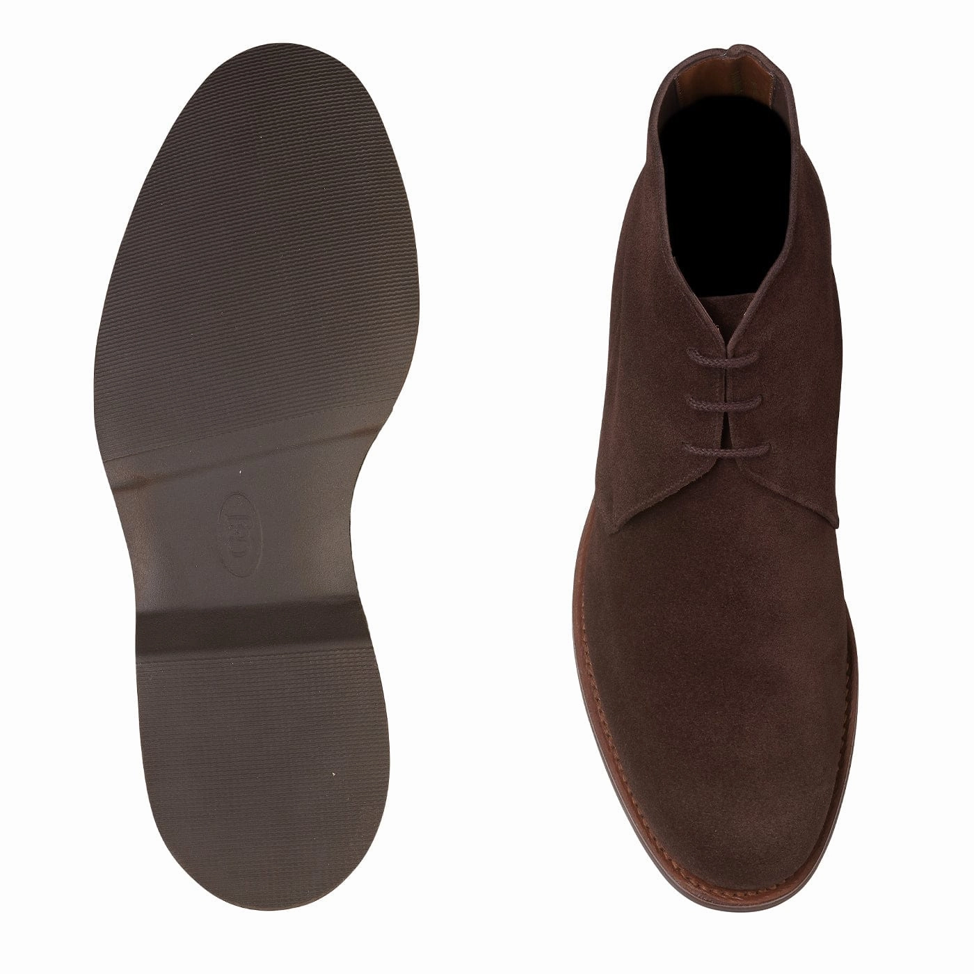 Chukka 4 Dark Brown Reverse Butt Suede Waterproof Cold Climate Premium Leather