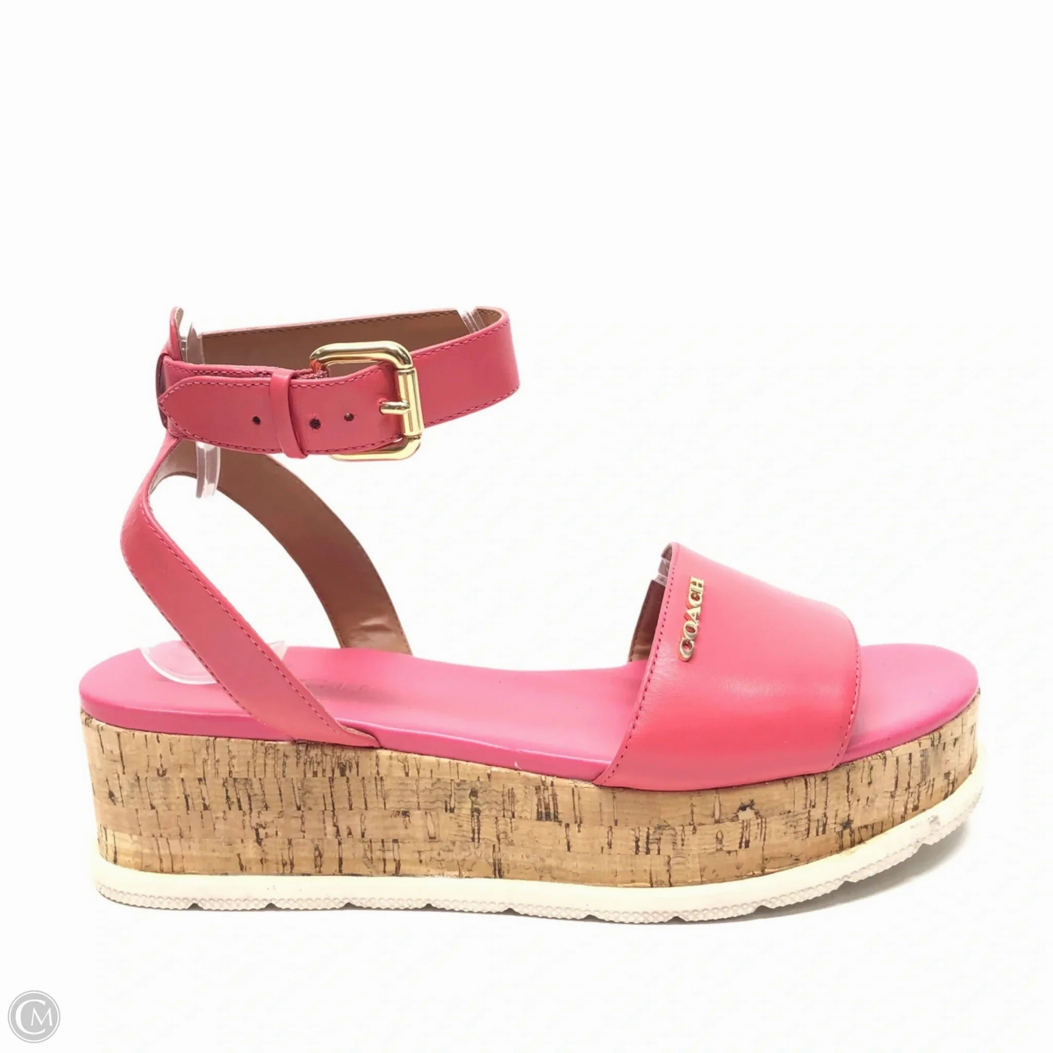 Sandals Designer By Coach In Pink, Size: 8.5 Lightweight Midsole