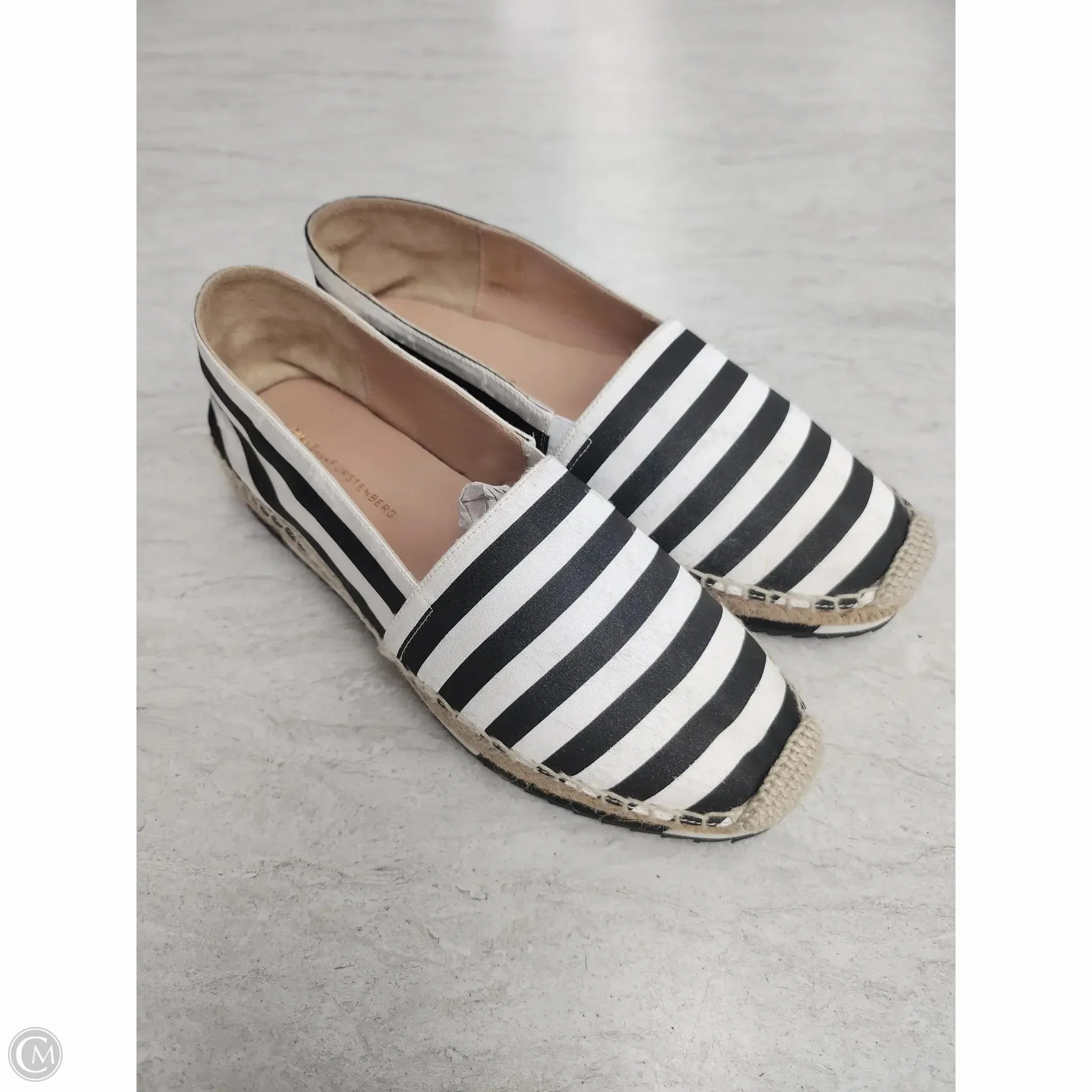 Gift Easy Shoes Designer By Diane Von Furstenberg In Striped Pattern, Size: 7