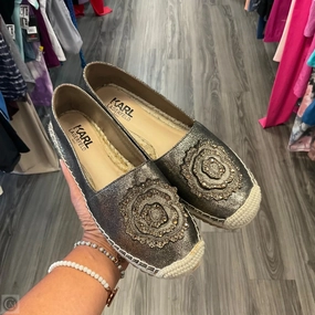 Shoes Designer By Karl Lagerfeld In Bronze, Size: 6 Urban Sleek