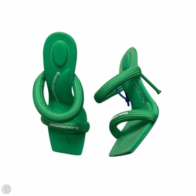 Sandals Luxury Designer By Alexander Wang In Green, Size: 5 Padded Comfort Cold Weather