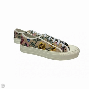 Strap Mode City Bright Shoes Luxury Designer By Dior In Floral Print, Size: 7