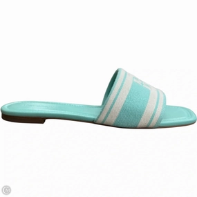 Sandals Designer By Tory Burch In Blue & White, Size: 8.5 Sweat Resistant Comfort Seekers